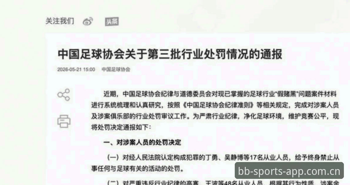 中国足协第三批禁足名单深度解析：3大类违规行为与17人终身禁赛的行业启示